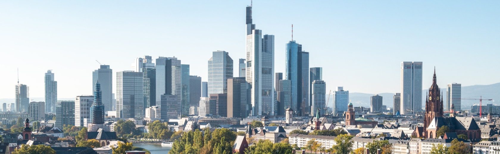 Foto der Skyline von Frankfurt am Main