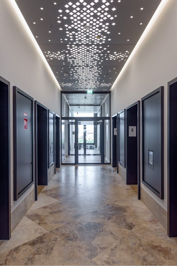 Passage in the office of BNP Paribas in Frankfurt