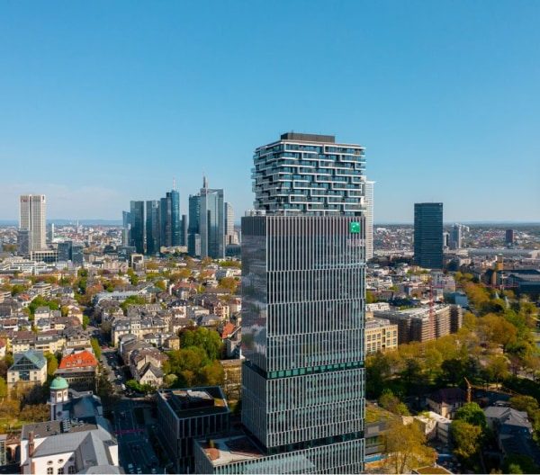 Abbildung des Senckenbergturms in Frankfurt